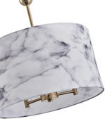 Eurolamp Verona Hängelampe Gold mit Fassung E14, E.14 38x38x69cm.