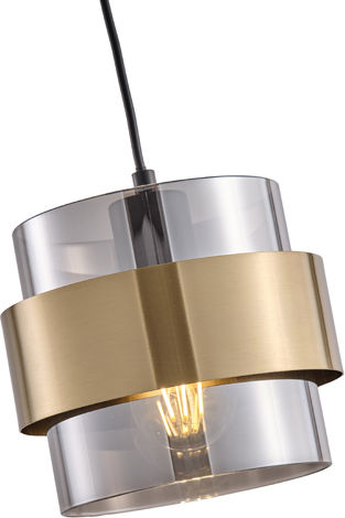 Eurolamp Κρεμαστό Φωτιστικό Μαύρο με Ντουί E27 18x120.5εκ.