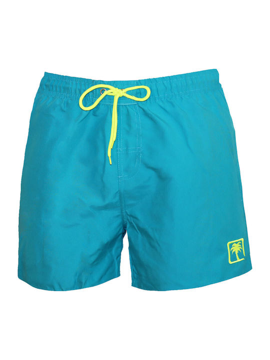Costume De Baie Bărbați Pantaloni Scurți Albastru Deschis