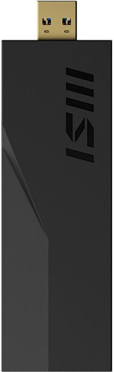 MSI BE6500 USB Адаптер За Мрежа С Безжична Свързаност Wi-Fi 6448Mbps