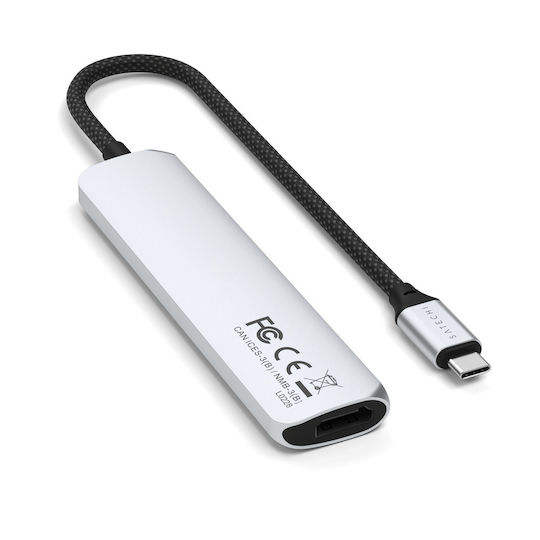 Satechi ST-P6SS USB-A / USB-C Docking Station mit HDMI 4K PD Silber