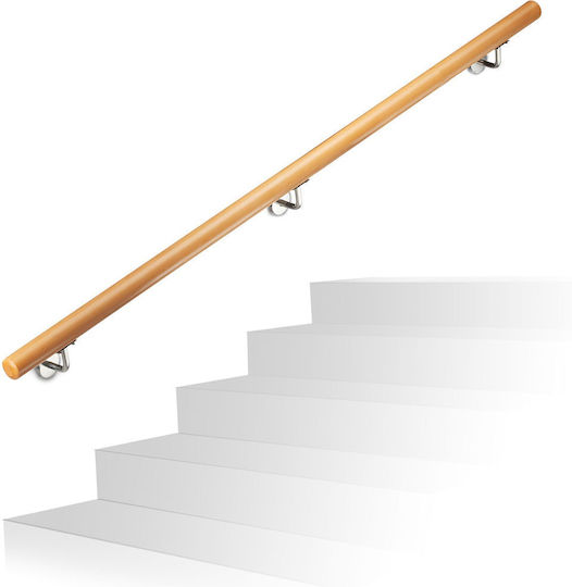 Stainless Steel Beech Balustrade Relaxdays 150cm
