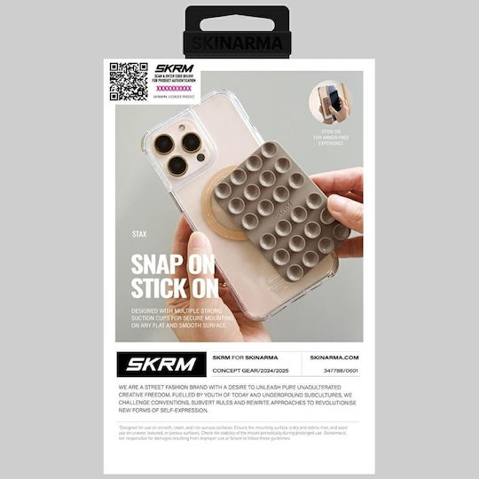 Skinarma Universal Suction Cup Stax Magsafe Phone Orange Sk-msmt-stax-org