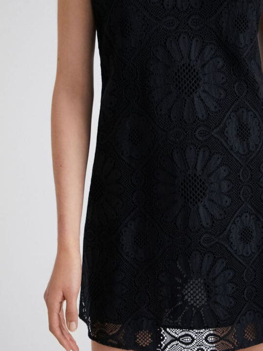 Hamburgo Sommer Mini Abendkleid Schwarz