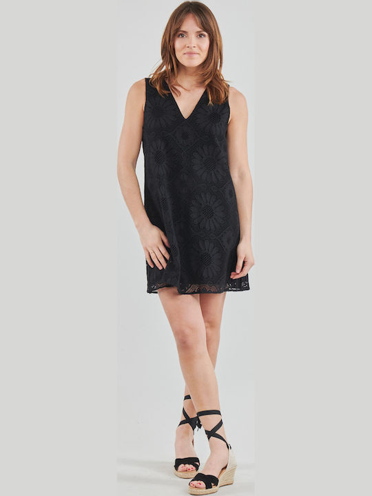 Hamburgo Sommer Mini Abendkleid Schwarz