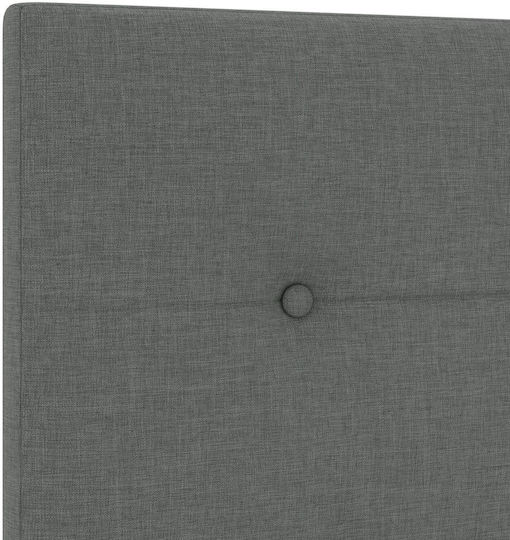 vidaXL Fabric Bed Headboard Dark Gray 160x88cm