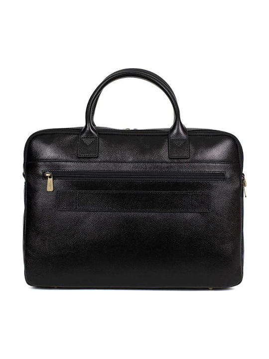Leder Herrentasche Geldbörse Schwarz