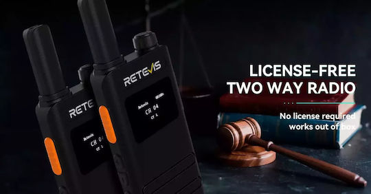 Retevis B63s Wireless Transceiver PMR 0.5W with Monochrome Screen Set of 2pcs