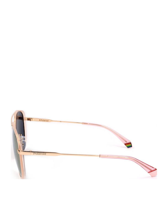 Polaroid Unisex Γυαλιά Ηλίου με Ροζ Χρυσό Μεταλλικό Σκελετό και Polarized Φακό PLD6118/G/S EYR/0J