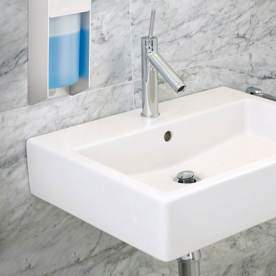 Relaxdays Επιτοίχιο Dispenser Πλαστικό Λευκό 500ml