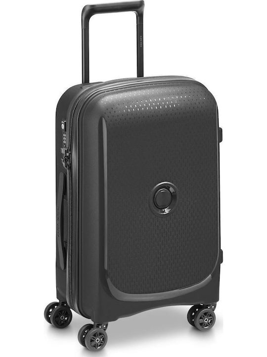 Delsey Belmont Plus Βαλίτσα Ταξιδίου Καμπίνας Black με 4 Ρόδες Ύψους 55εκ.
