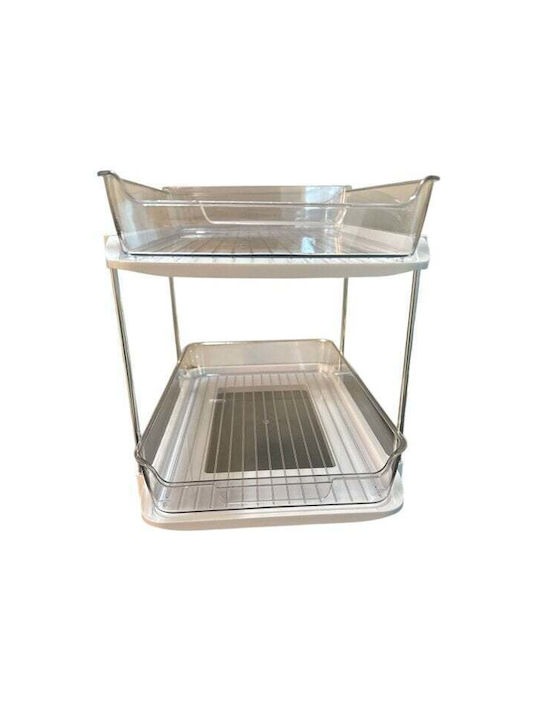 Zeller Tabletop Plastic Base 33.3x21x23cm White