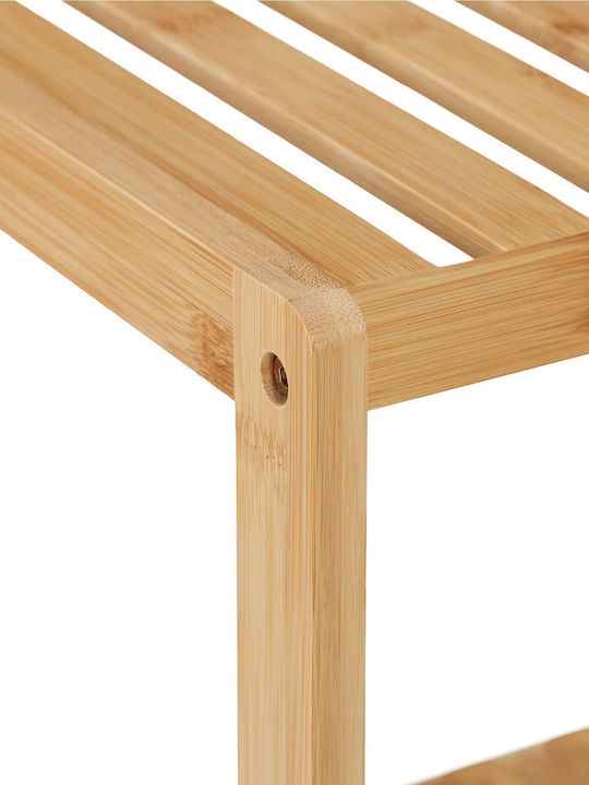 Relaxdays Επιδαπέδια Ραφιέρα Μπάνιου Bamboo Καφέ