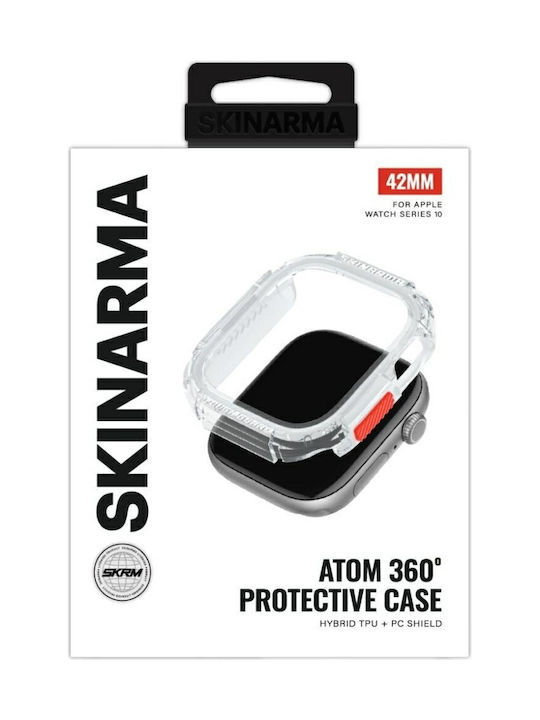 Skinarma Plastic Case in Transparent color for Apple Watch 42mm