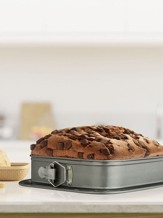 Relaxdays Backform Torte Rostfreier Stahl 6.5x28.5cm 1cm