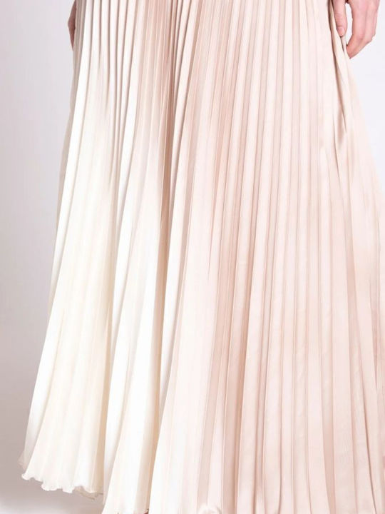 Καλοκαιρινό Maxi Φόρεμα για Γάμο / Βάπτιση Off-Shoulder Χρυσό
