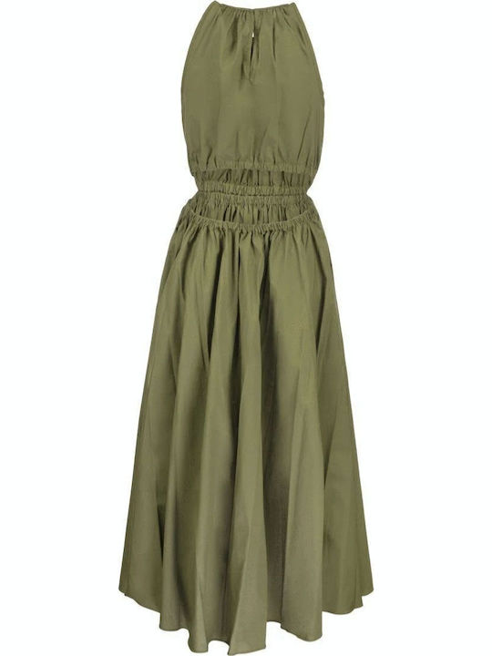 Summer Midi Dress Khaki
