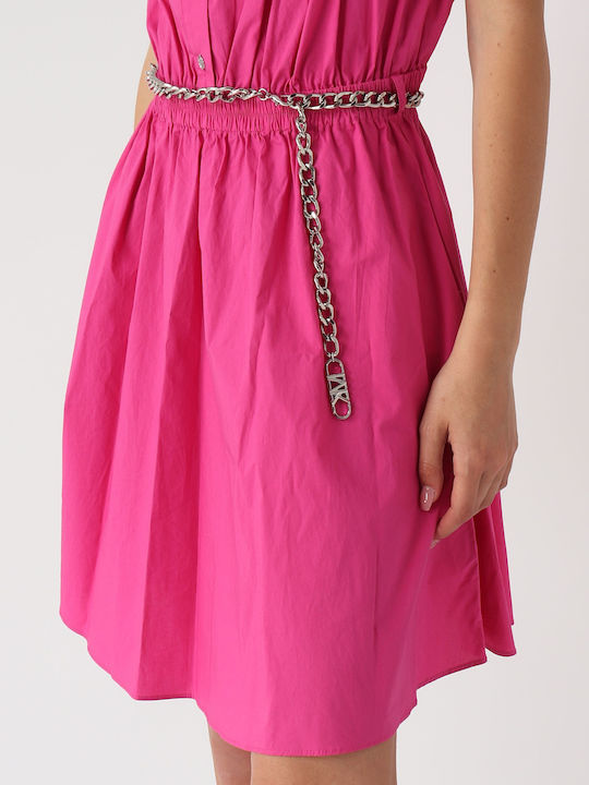 Sommer Mini Damenkleid für Hochzeit - Taufe Fuchsie