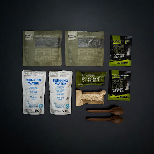 Pro Ration Emergency Food-Water Pack Menu 5 Ready Meal With Meat Rice 1554kcal 2200gr - 15 Years