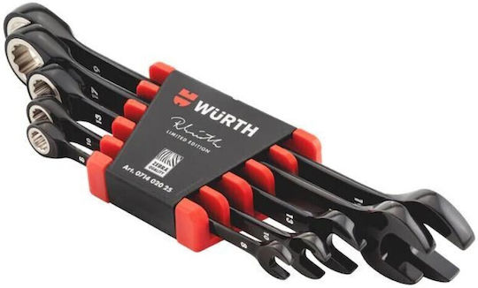 Γερμανοπολύγωνα Καστάνιας Σετ 5 Τεμ 8mm 19mm Wurth 071402025