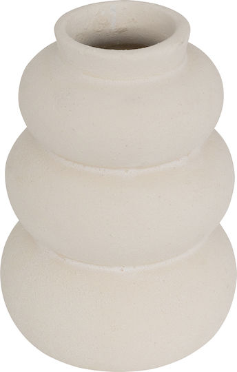 Vază Decorativă Ceramică Lora Ecru 3buc