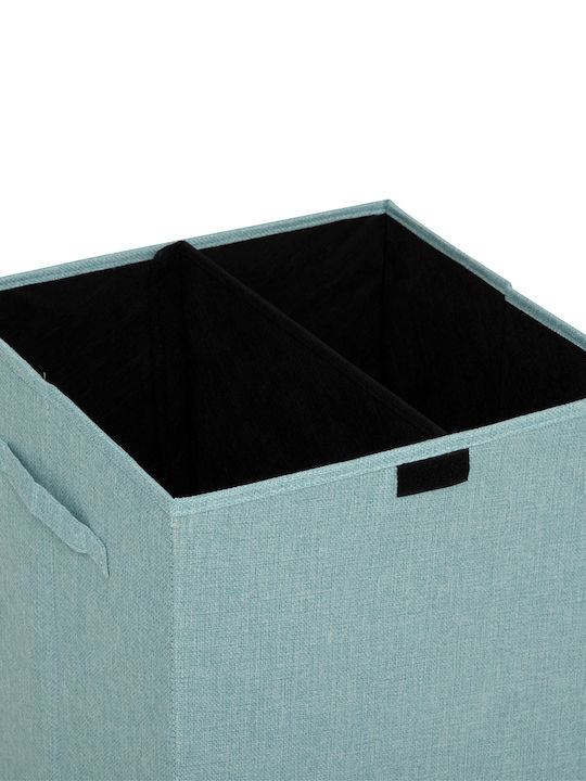 5Five Fabric Laundry Basket 74lt with Cap 37x36.5x60cm Turquoise