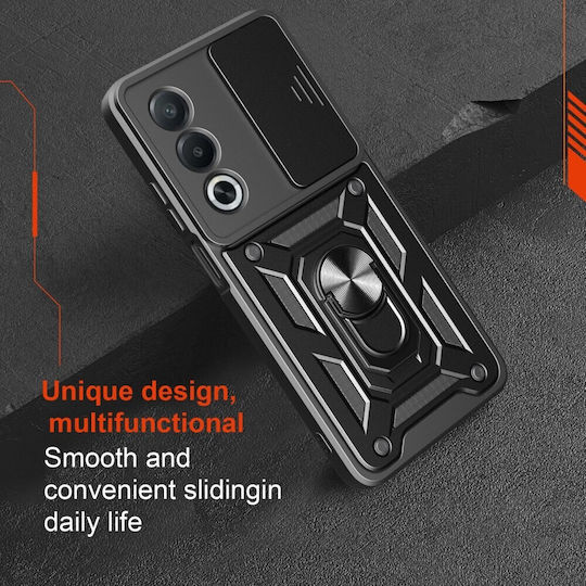 Sliding Camera Back Cover Plastic Black (Oppo A80 5G)