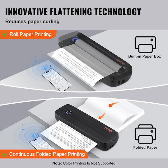 Vevor Portable Label Printer USB, Bluetooth