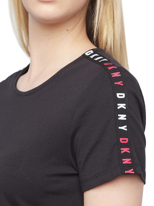 Καλοκαιρινό Mini T-shirt Φόρεμα Μαύρο