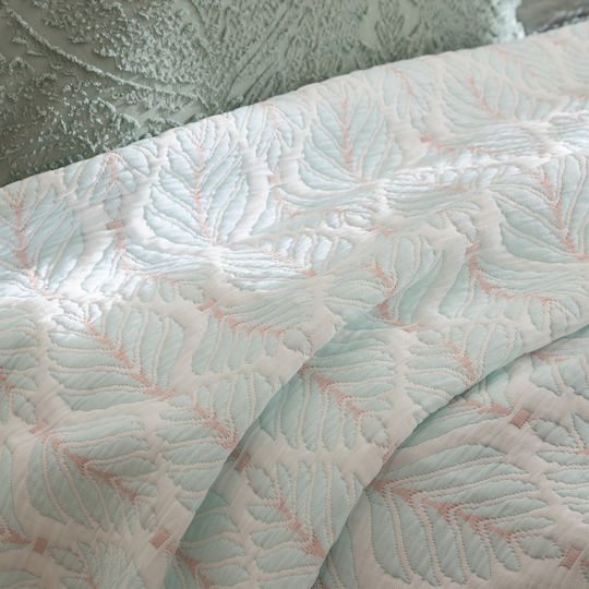 A-s Wild Pique Blanket Queen 240x260cm Light Blue