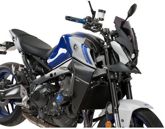 Puig Μπροστά Spoilers Μοτοσυκλέτας για Yamaha MT-09 Μαύρο