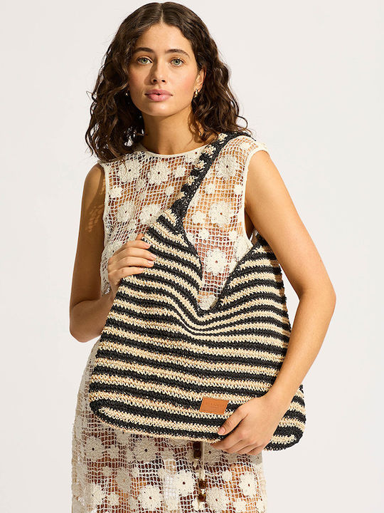 Seafolly Wicker Beach Bag Beige Seafolly Wicker Beach Bag Beige