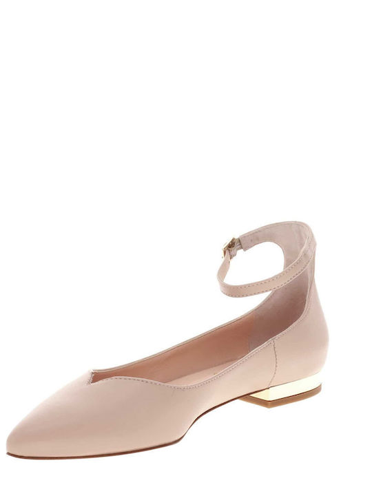 Leather Ballerinas Pink