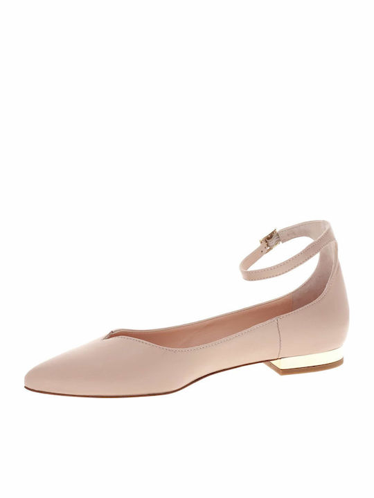 Leather Ballerinas Pink