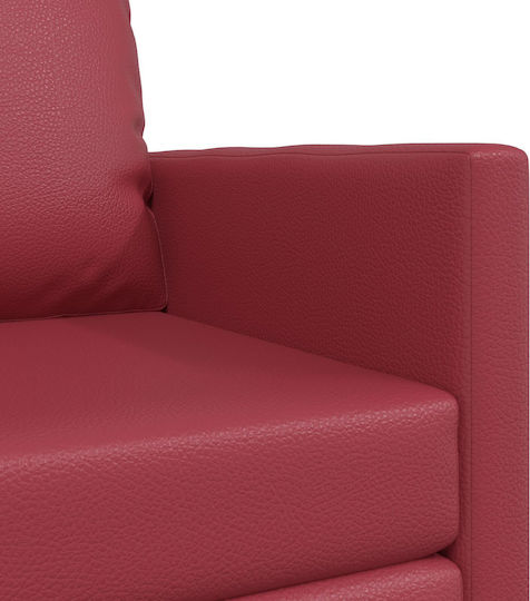 Sessel aus Kunstleder Bordeaux 74x77x81cm