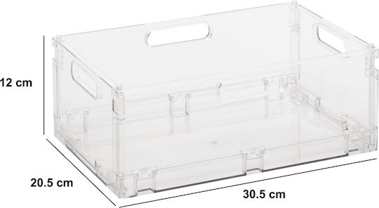 5Five Plastic Storage Box Transparent 30.5x20.5x12cm 1pcs