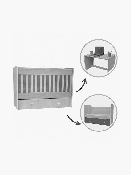 Beboulino Babybett Hera Zypresse-Krem