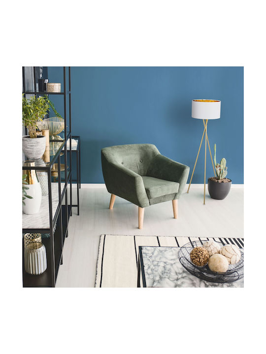 Relaxdays Lampa de podea Î149cm. cu Soclu pentru Bec E27 Alb