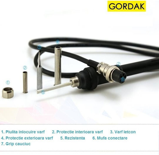 Gordak 868 Heißluft-Lötstation Lötkolben