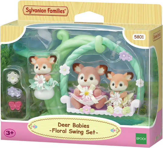 Epoch Toys Babies Floral Swing Sylvanian Families for Ages 3 Plus