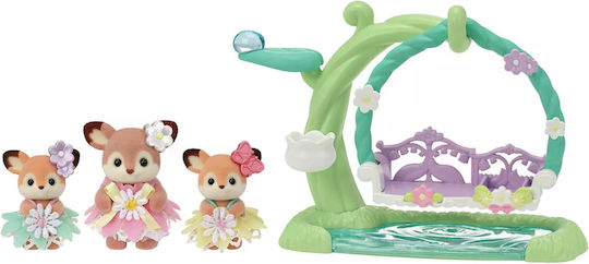 Epoch Toys Babies Floral Swing Sylvanian Families for Ages 3 Plus