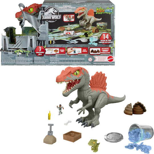 Jurassic World Crushivores Spinosaurus Spargător de Cuști Htp71