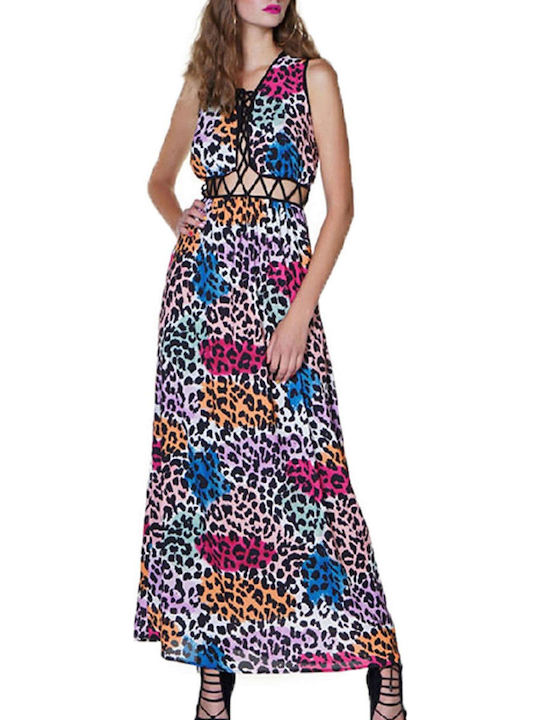 Sommer Maxi Damenkleid Tierdruck