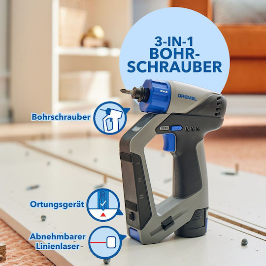 Dremel F013DD12JA Șurubelniță Cu Baterie 12V 1x2Ah