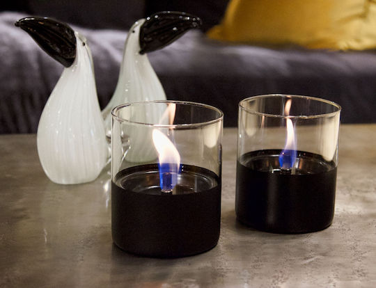 Tenderflame Desktop Bioethanol Fireplace Indoor Outdoor Black 10x11.5cm