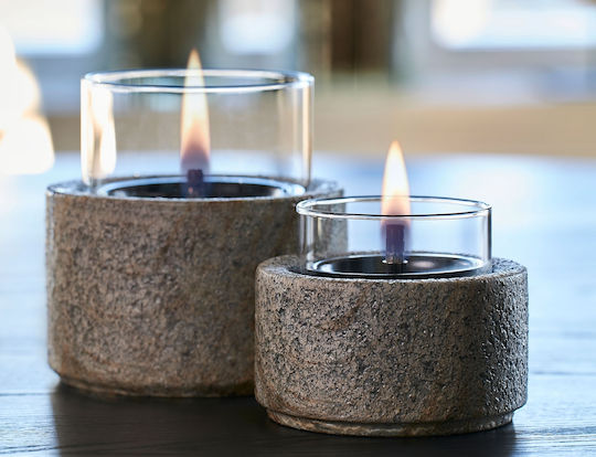 Tenderflame Desktop Bioethanol Fireplace Indoor Grey 12.8x13cm