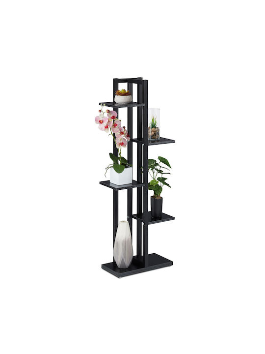 Bibliotecă Neagră 117x43x22 cm
