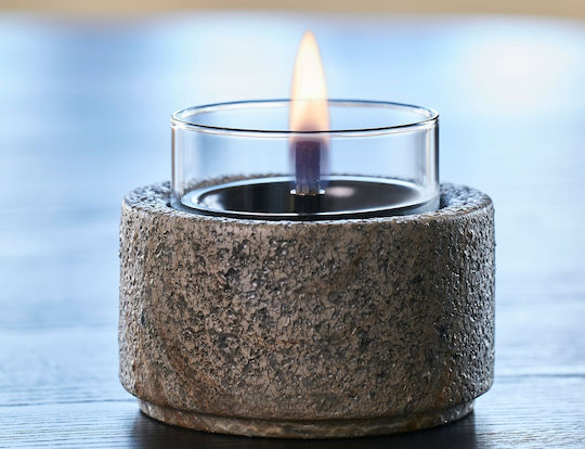 Tenderflame Desktop Bioethanol Fireplace Indoor Outdoor Grey 10.8x9cm