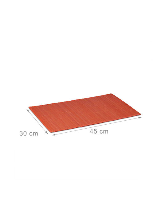 Relaxdays Σουπλά Μπαμπού Κόκκινο 45x30cm 6τμχ Relaxdays Σουπλά Μπαμπού Κόκκινο 45x30cm 6τμχ