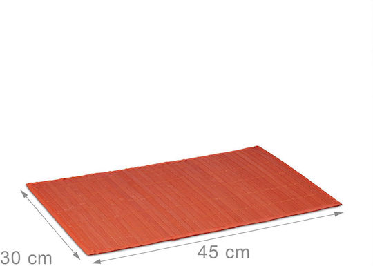 Relaxdays Σουπλά Μπαμπού Κόκκινο 45x30cm 6τμχ Relaxdays Σουπλά Μπαμπού Κόκκινο 45x30cm 6τμχ
